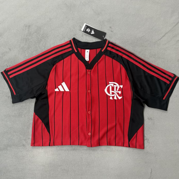 2026 Flamengo Red Women Baseball T-Shirt