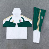 2026/27 Italy White Hoody Zipper Jacket