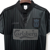 1995/1996 LFC Special Edition Black Retro Soccer Jersey