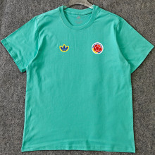 2026/27 Colombia Retro Style Pure Cotton T-Shirt 队微 红色