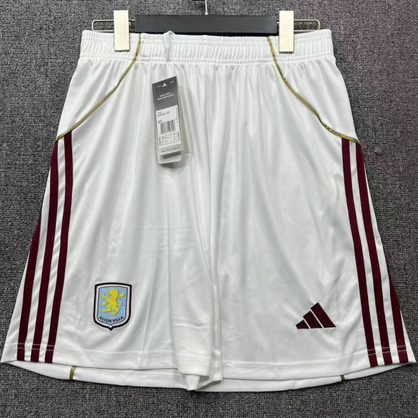 2025/26 Villa Home White Shorts Pants