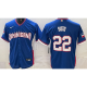 2026 WBC Dominicana #22 SOTO Blue Baseball Jersey