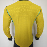 2026/27 Brazil Home Yellow Player Version Long Sleeve Soccer Jersey