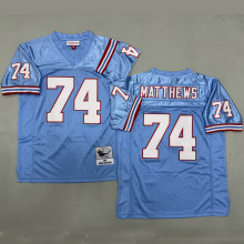 MATTHEWS #74 Men's Tennessee Titans Retro NFL Jersey 泰坦