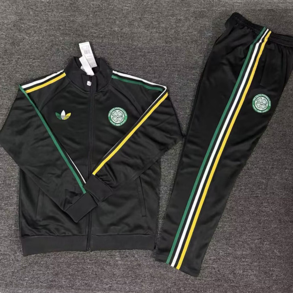 2026/27 Celtic Black Jacket Tracksuit