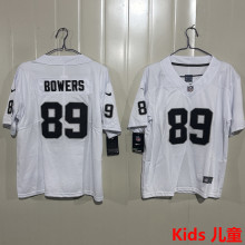 BOWERS #89 Las Vegas Raiders Kids NFL Jersey 突袭者