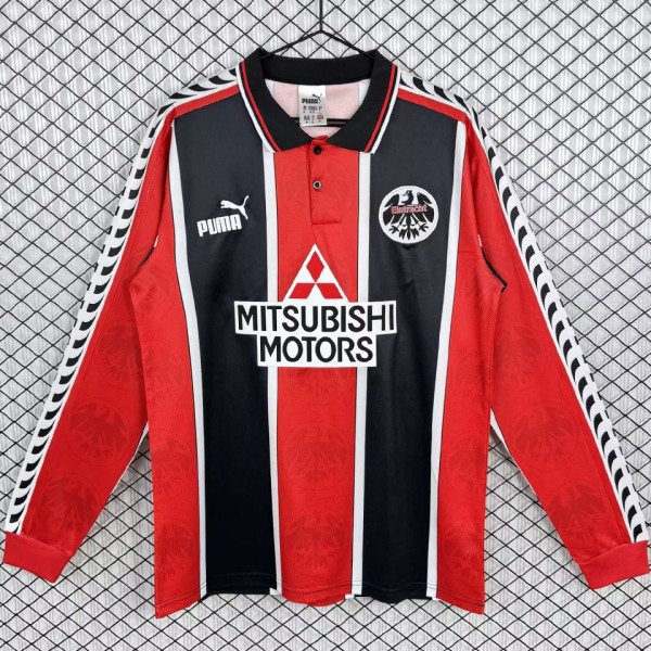 1996/1997 Frankfurt Home Red Retro Long Sleeve Soccer Jersey