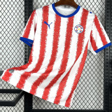 2026/27 Paraguay Home Red White Fans Soccer Jersey