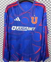 2026/27 Universidad de Chile Home Blue Long Sleeve Soccer Jersey