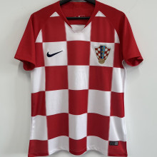 2018 Croatia Home Red White Retro Soccer Jersey