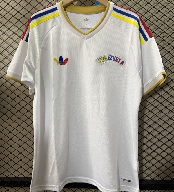 2026/27 Venezuela Away White Fans Soccer Jersey