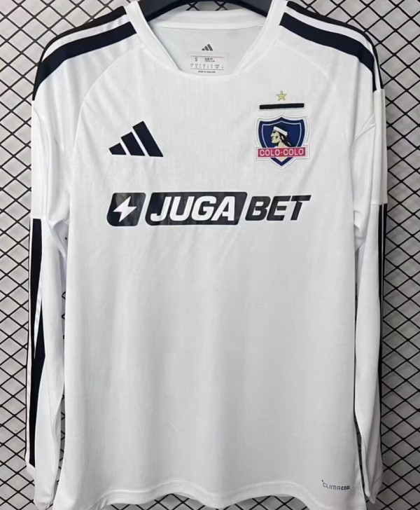 2026/27 Colo-Colo Home White Long Sleeve Soccer Jersey