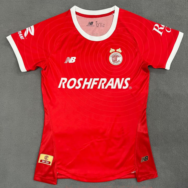 2026/27 Deportivo Toluca Red Women Soccer Jersey  托卢卡 女