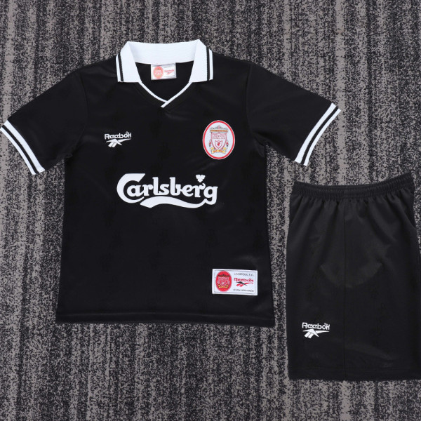 1996/1997 LFC Third Black Retro Kids Soccer Jersey