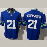 WITHERSPOON #21 Men's Seattle Seahawks NFL Jersey 海鹰