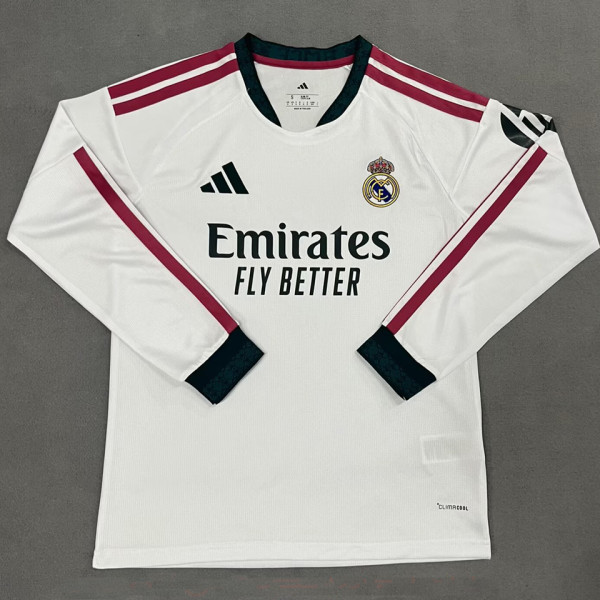 2026/27 RM Home White Fans Long Sleeve Soccer Jersey