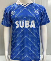 1989/1990 Karlsruher SC Away Blue Retro Jersey 卡尔斯鲁厄