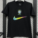 2026/27 Brazil Black Casual Pure Cotton T-Shirt