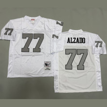 ALZADO #77 Men's Las Vegas Raiders Retro NFL Jersey 突袭者