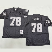 SHELL #78 Men's Las Vegas Raiders Retro NFL Jersey 突袭者