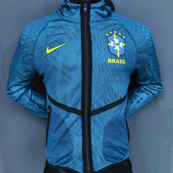 2026/27 Brazil Double Layered Windbreaker  (Size is Slightly Small ,Please Purchase a Large Size)