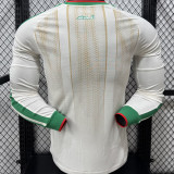 2026/27 Algeria Home White Player Version Long Sleeve Soccer Jersey