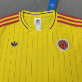 2026/27 Colombia Yellow Retro Style Training Jersey