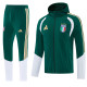 2026/27 Italy Green Hoody Zipper Jacket