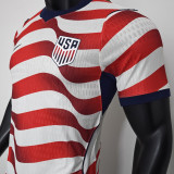 2026/27 U.S Home White And Red Player Version Soccer Jersey 背后是空白