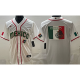 2026 WBC Mexico White Baseball Jersey 袖有花