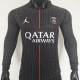 2025/26 PSG 4th Black Player Version Long Sleeve Soccer Jersey