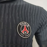 2025/26 PSG 4th Black Player Version Long Sleeve Soccer Jersey