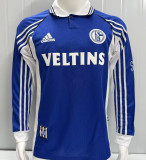 1998/2000 Schalke 04 Blue Retro Long Sleeve Soccer Jersey