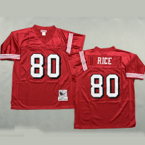 RICE #80 Men's San Francisco 49ers Retro NFL Jersey 49人