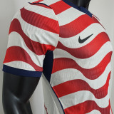 2026/27 U.S Home White And Red Player Version Soccer Jersey 背后是空白