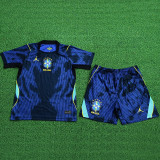 2026/27 Brazil Away Blue Player Version Kids Jersey 球员版童装