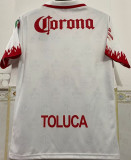 1997/1998 Deportivo Toluca Away White Retro Soccer Jersey 托卢卡