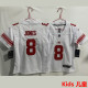 JONES #8 New York Giants Kids NFL Jersey 巨人