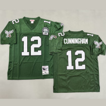 CUNNINGHAM #12 Men's Philadelphia Eagles Retro NFL Jersey 老鹰