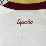2026/27 Spain 1:1 Quality Away White Fans Soccer Jersey (Have Right Patch 有右臂章 金底白字）