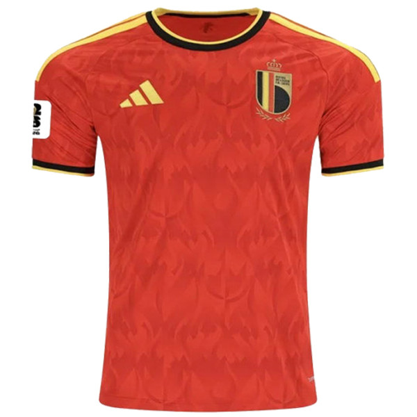2026/27 Belgium 1:1 Quality Home Red Fans Soccer Jersey (Have Right Patch 有右臂章 白底黑字）
