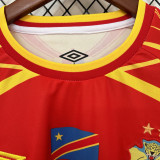 2026/27 Congo DR Red Third Fans Soccer Jersey 民主刚果 (Have Right Patch 有右臂章 白底黑字）