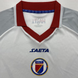 2026/27 Haiti Away White Fans Soccer Jersey 海地 (Have Right Patch 有右臂章 黑底白字）