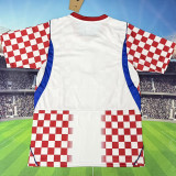 2026/27 Croatia Home Fans Soccer Jersey (Have Right Patch 有右臂章 黑底白字）