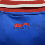 2026/27 Haiti Home Blue Fans Soccer Jersey 海地 (Have Right Patch 有右臂章 白底黑字）