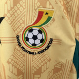 2026/27 Ghana Away Yellow Fans Soccer Jersey (Have Right Patch 有右臂章 黑底白字）
