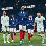 2026/27 France 1:1 Quality Away Fans Soccer Jersey (Have Right Patch 有右臂章 金底白字）
