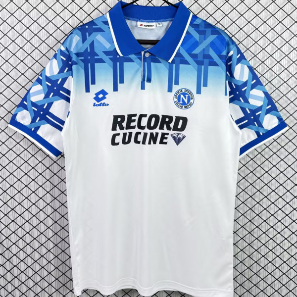 1994/1995 Napoli Away White Retro Soccer Jersey