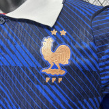 2026/27 France Home Blue Player Version Long Sleeve Soccer Jersey