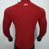 2026/27 M Utd Home Red Player Version Long Sleeve Soccer Jersey